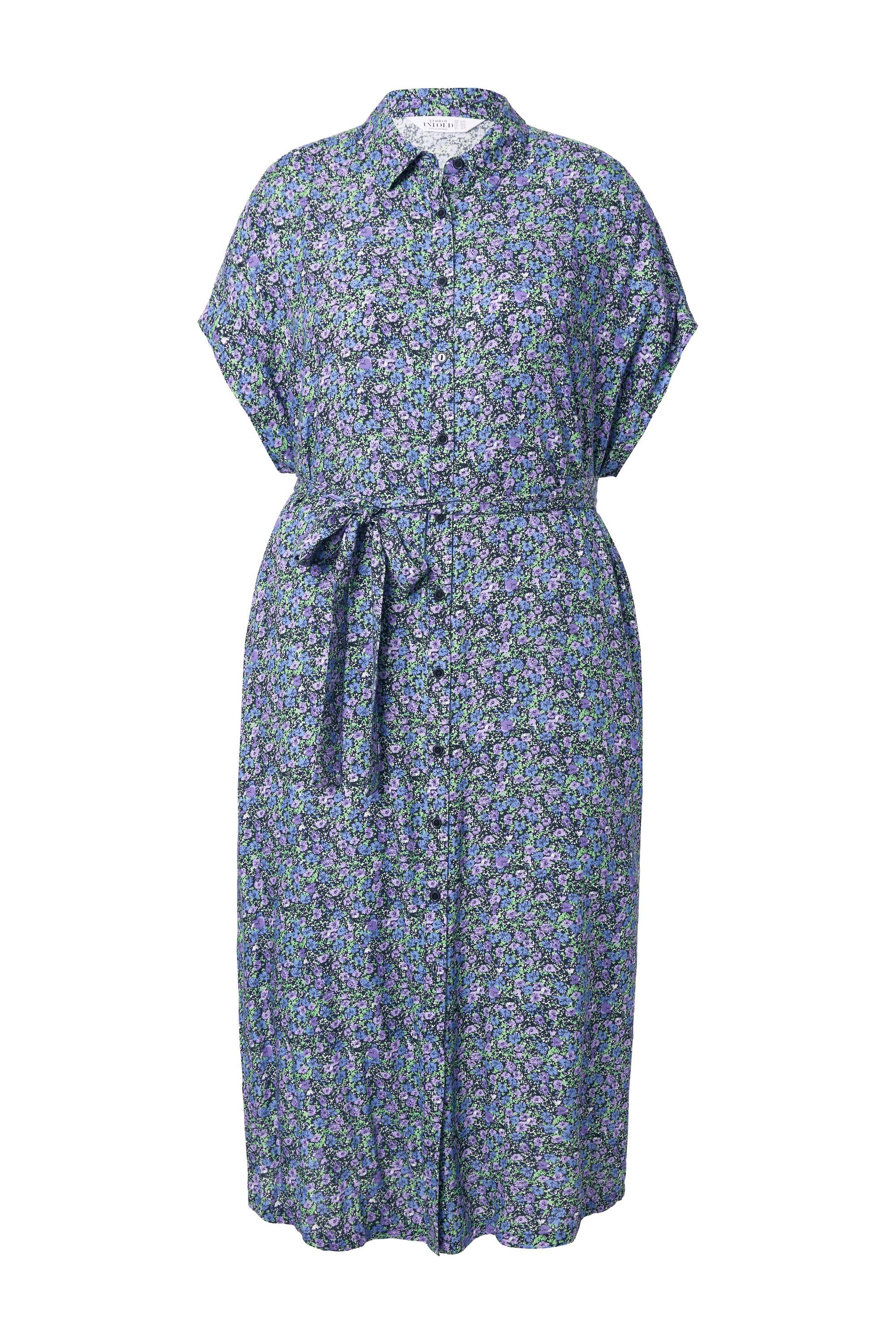 Studio Untold Hemdblusenkleid Maxikleid Hemdblusenkleid Flower-Print günstig online kaufen