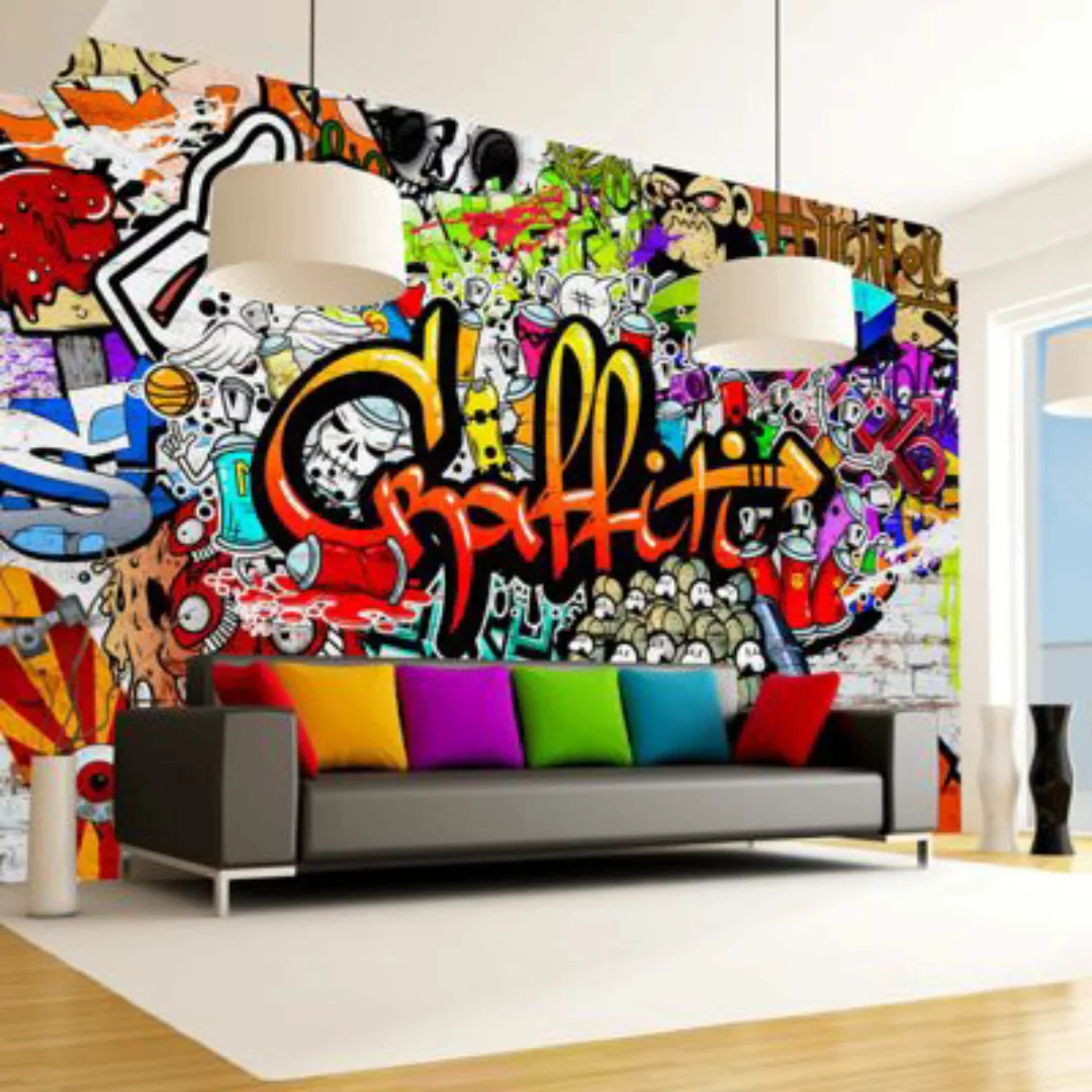 artgeist Fototapete Colorful Graffiti mehrfarbig Gr. 150 x 105 günstig online kaufen