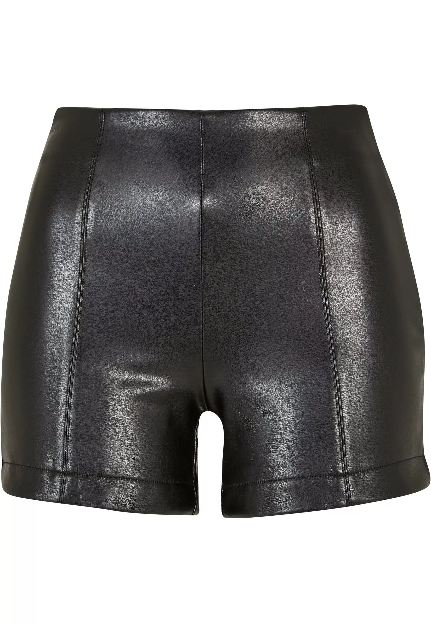 URBAN CLASSICS Stoffhose "Urban Classics Damen Ladies Synthetic Leather Sho günstig online kaufen