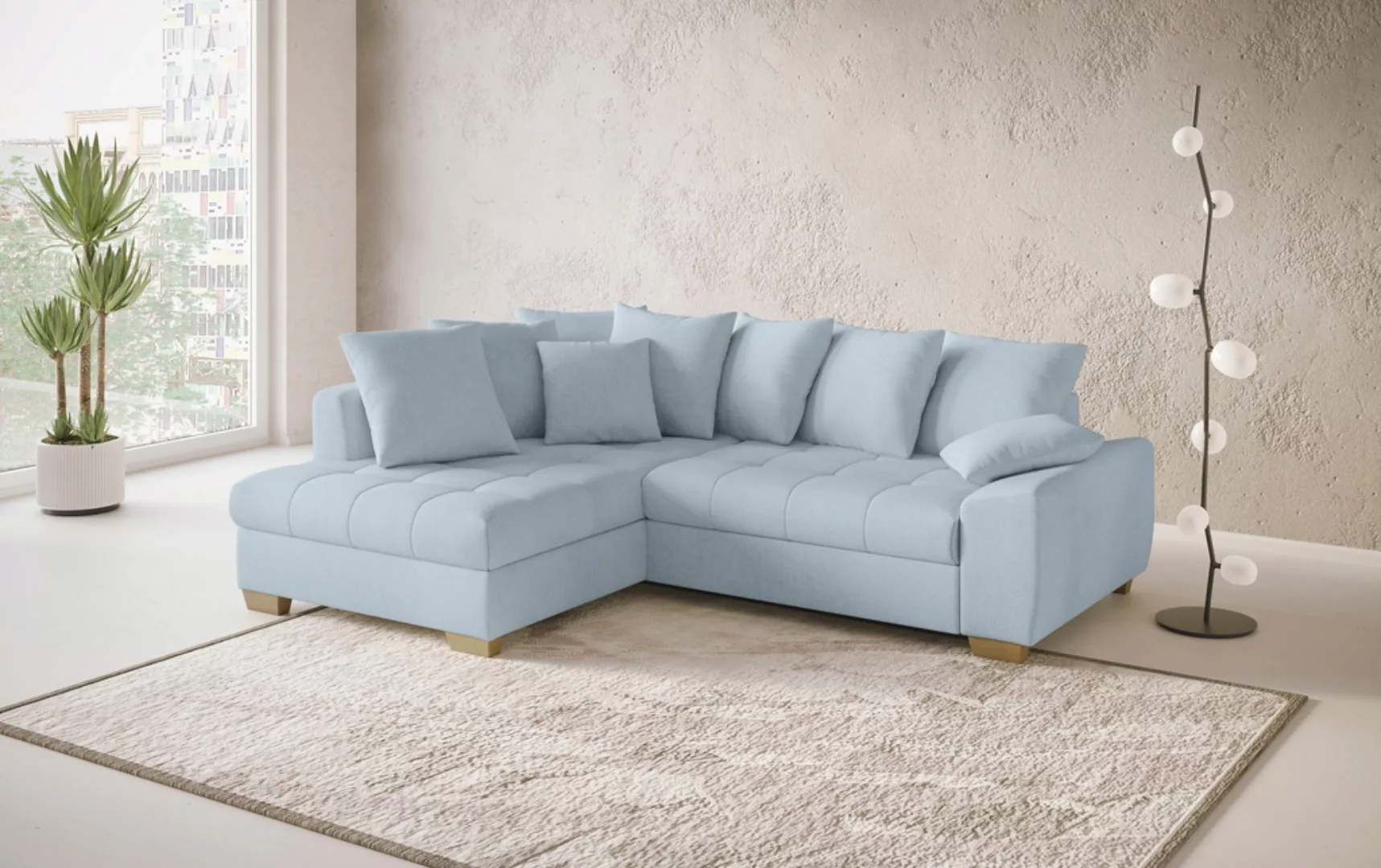 Mr. Couch Ecksofa »Nikita II, L-Form«, Wahlweise mit Bettfunktion, Bettkast günstig online kaufen