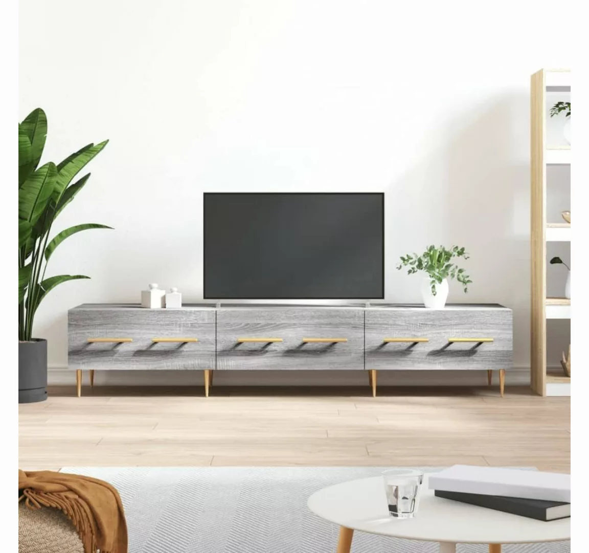 furnicato TV-Schrank Grau Sonoma 150x36x30 cm Holzwerkstoff günstig online kaufen