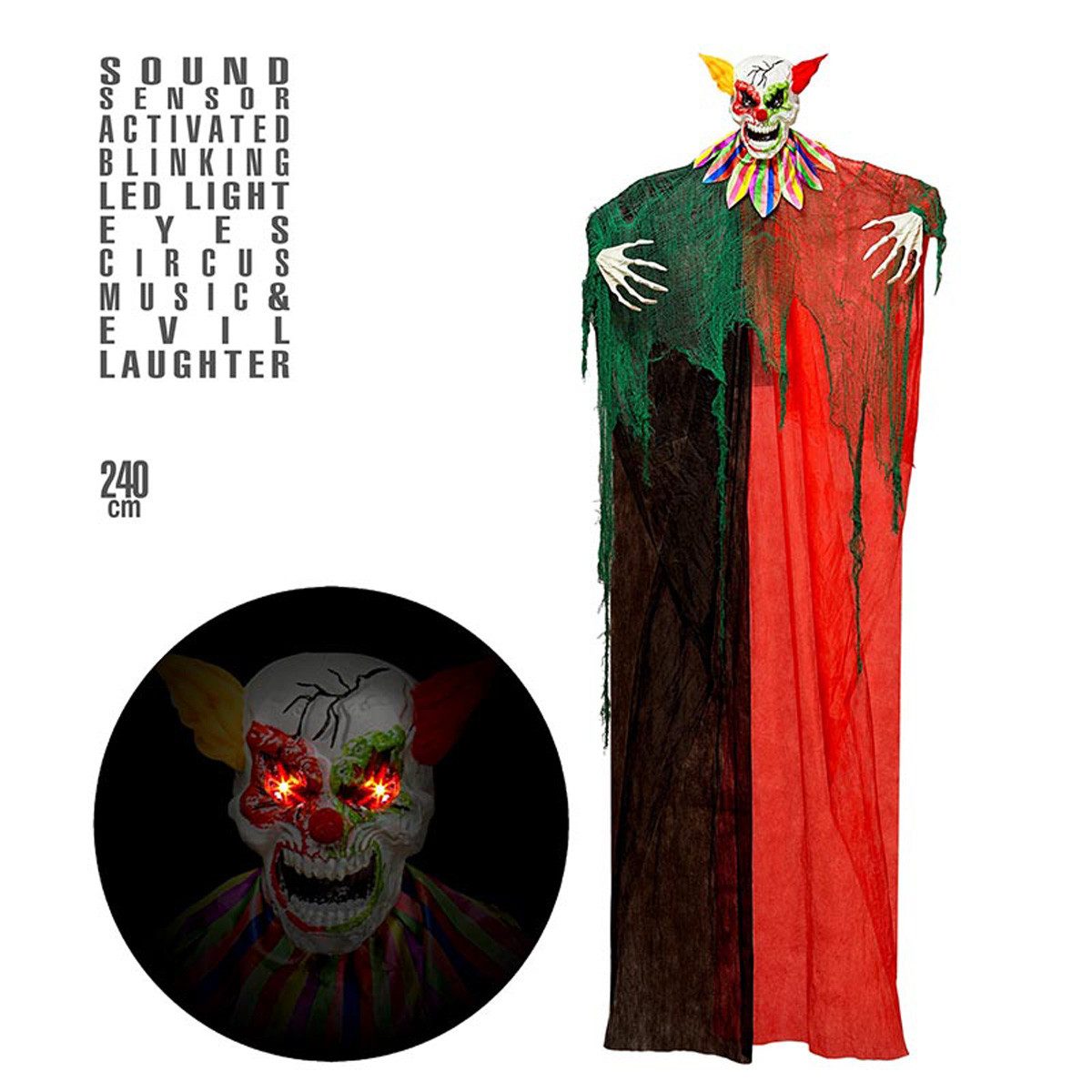 Widmann S.r.l. Dekoobjekt Hänge Figur Horrorclown günstig online kaufen