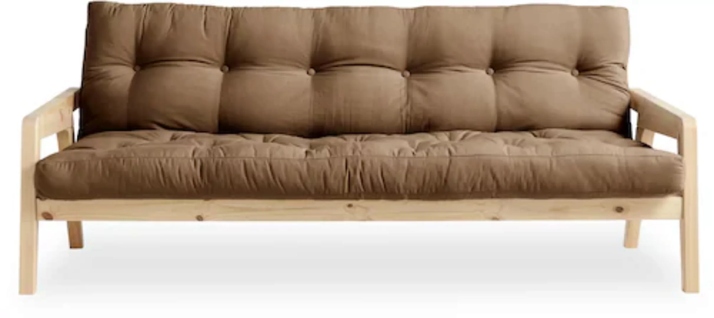 Karup Design Schlafsofa, Mit Holzstruktur, inkl. Futonmatratze, Liegefläche günstig online kaufen