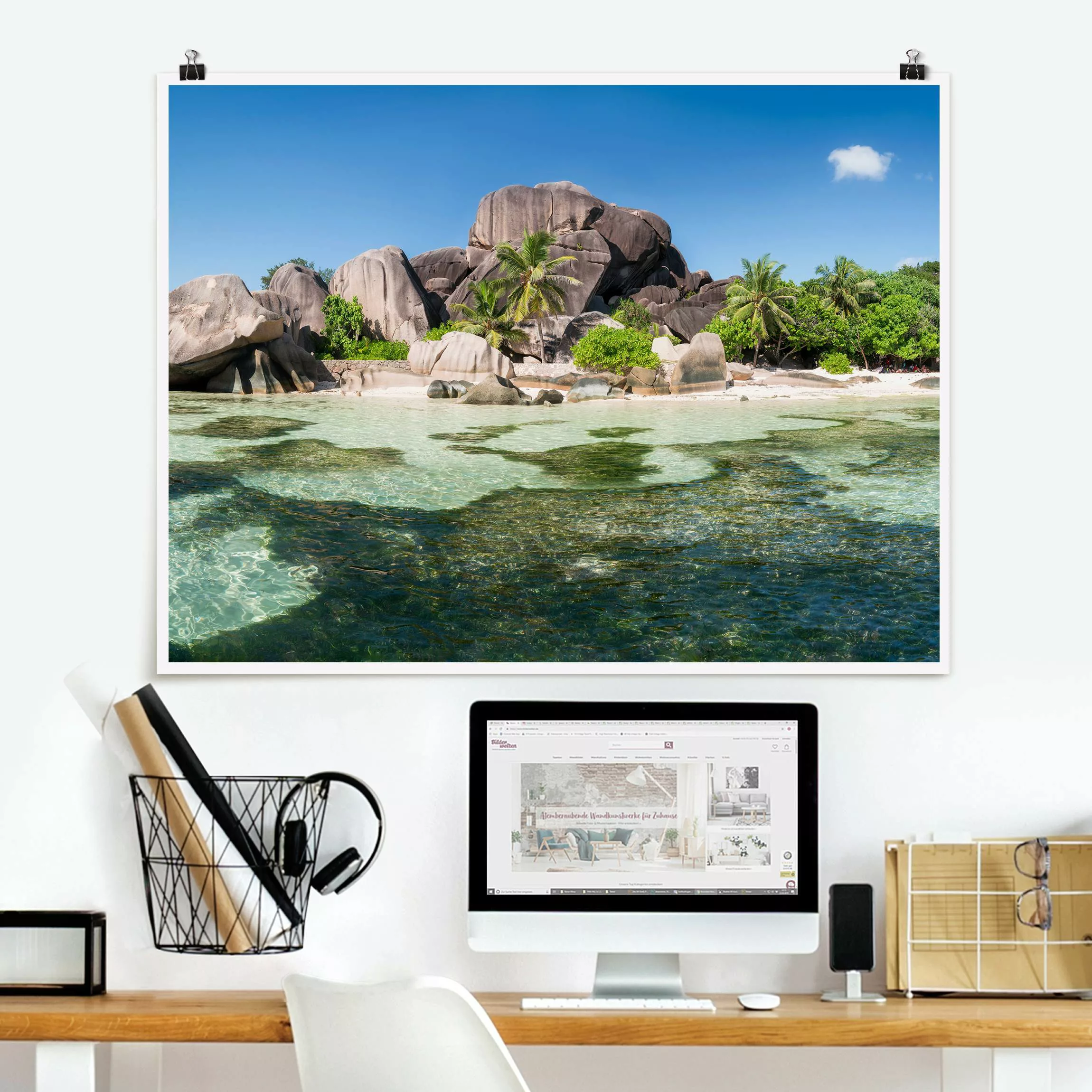 Poster La Digue günstig online kaufen