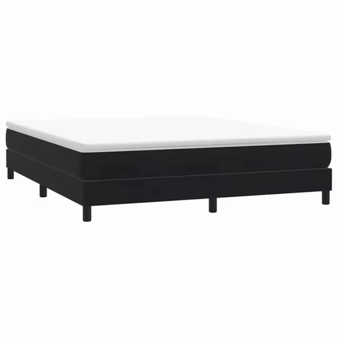 vidaXL Bett Boxspringbett ohne Matratze Schwarz 180x220 cm Samt günstig online kaufen