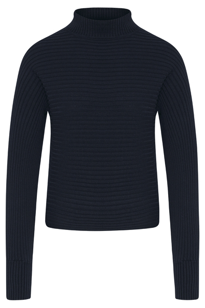 Damen Pullover Aus Bio-baumwolle "Turtleknit Small Crossrib" günstig online kaufen