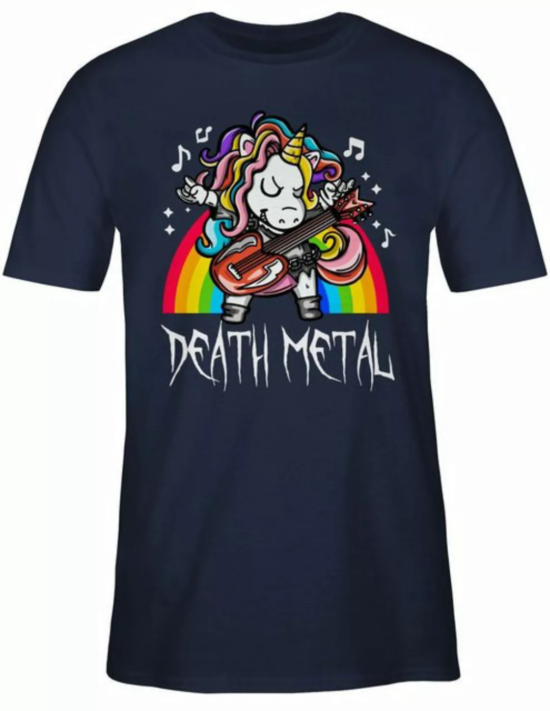 Shirtracer T-Shirt Death Metal Einhorn Einhorn Geschenk günstig online kaufen