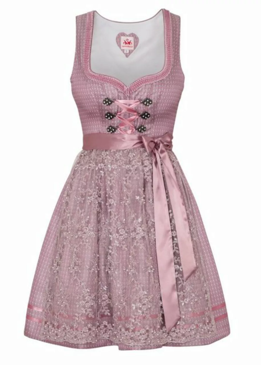 Spieth & Wensky Dirndl Mini Dirndl 2tlg. - AKELA - himbeerrosa/rosé günstig online kaufen