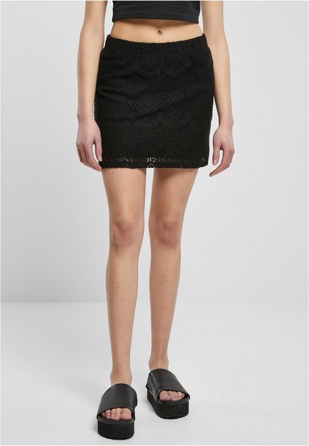 URBAN CLASSICS Sweatkleid Ladies Crochet Lace Mini Skirt XS bis 5XL günstig online kaufen