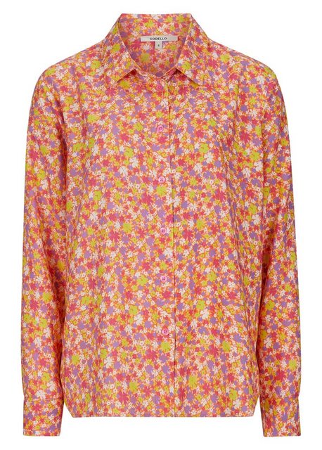 Codello Klassische Bluse aus Viskose mit Millefleurs-Muster günstig online kaufen