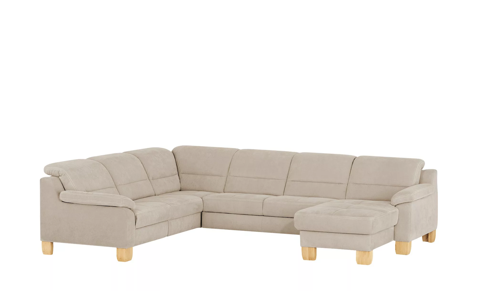 meinSofa Wohnlandschaft aus Mikrofaser Hanna ¦ braun ¦ Maße (cm): B: 322 H: günstig online kaufen