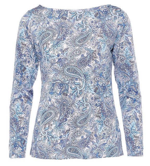 MONACO blue Print-Shirt mit Paisleydruck und Metallicspots günstig online kaufen