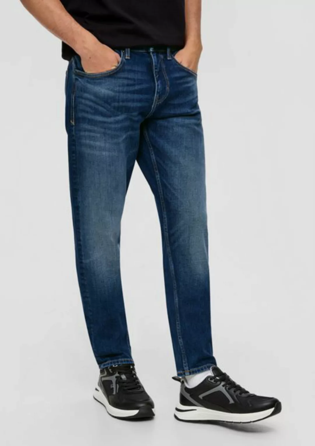 QS Stoffhose Jeans Shawn / Regular Fit / Mid Rise / Tapered Leg günstig online kaufen