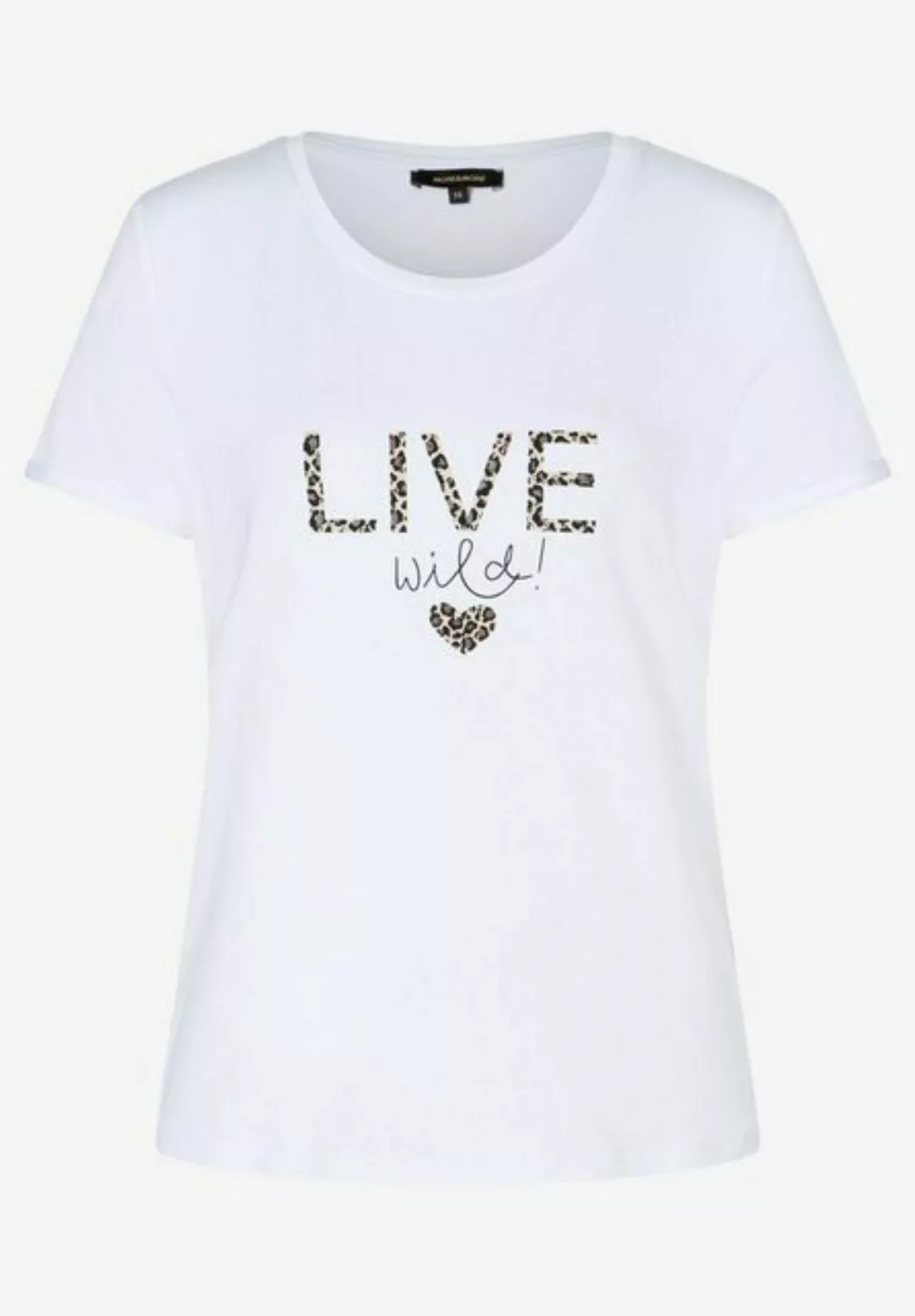 MORE&MORE T-Shirt Shirt with Wording-Print günstig online kaufen