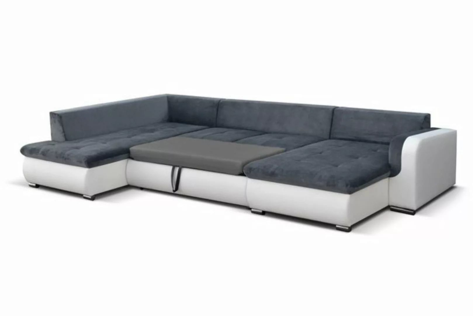 Furnix Wohnlandschaft FIORENZO XXL Sofa mit Schlaffunktion Sofakissen Couch günstig online kaufen