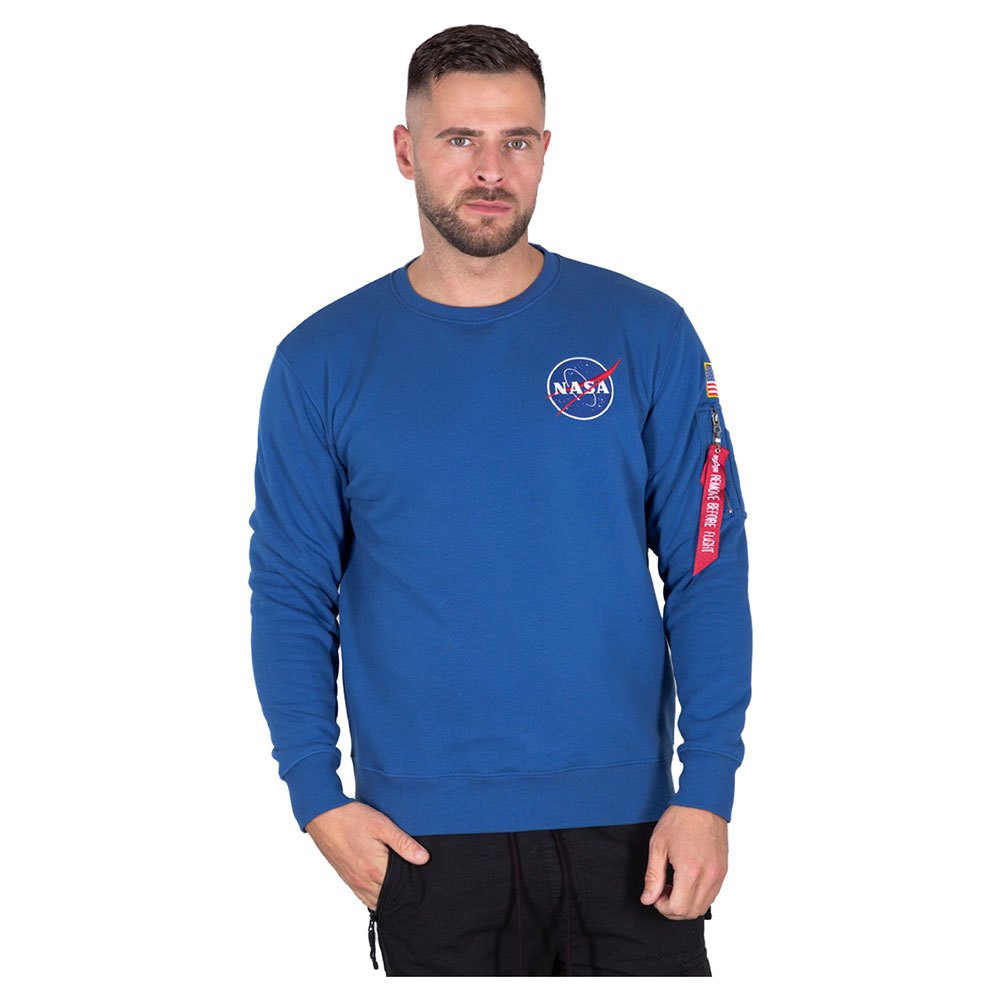 Alpha Industries Space Shuttle Sweatshirt 2XL Nasa Blue günstig online kaufen