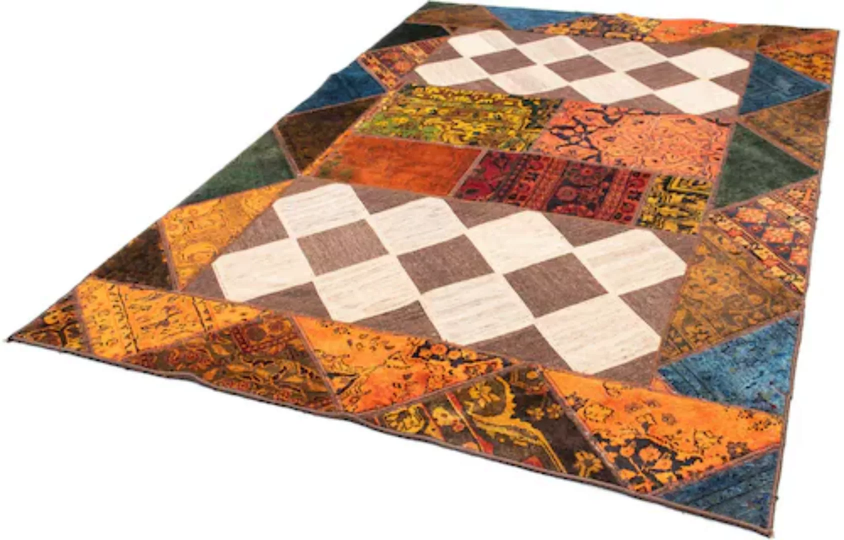 morgenland Teppich »Patchwork - 229 x 163 cm - mehrfarbig«, rechteckig günstig online kaufen