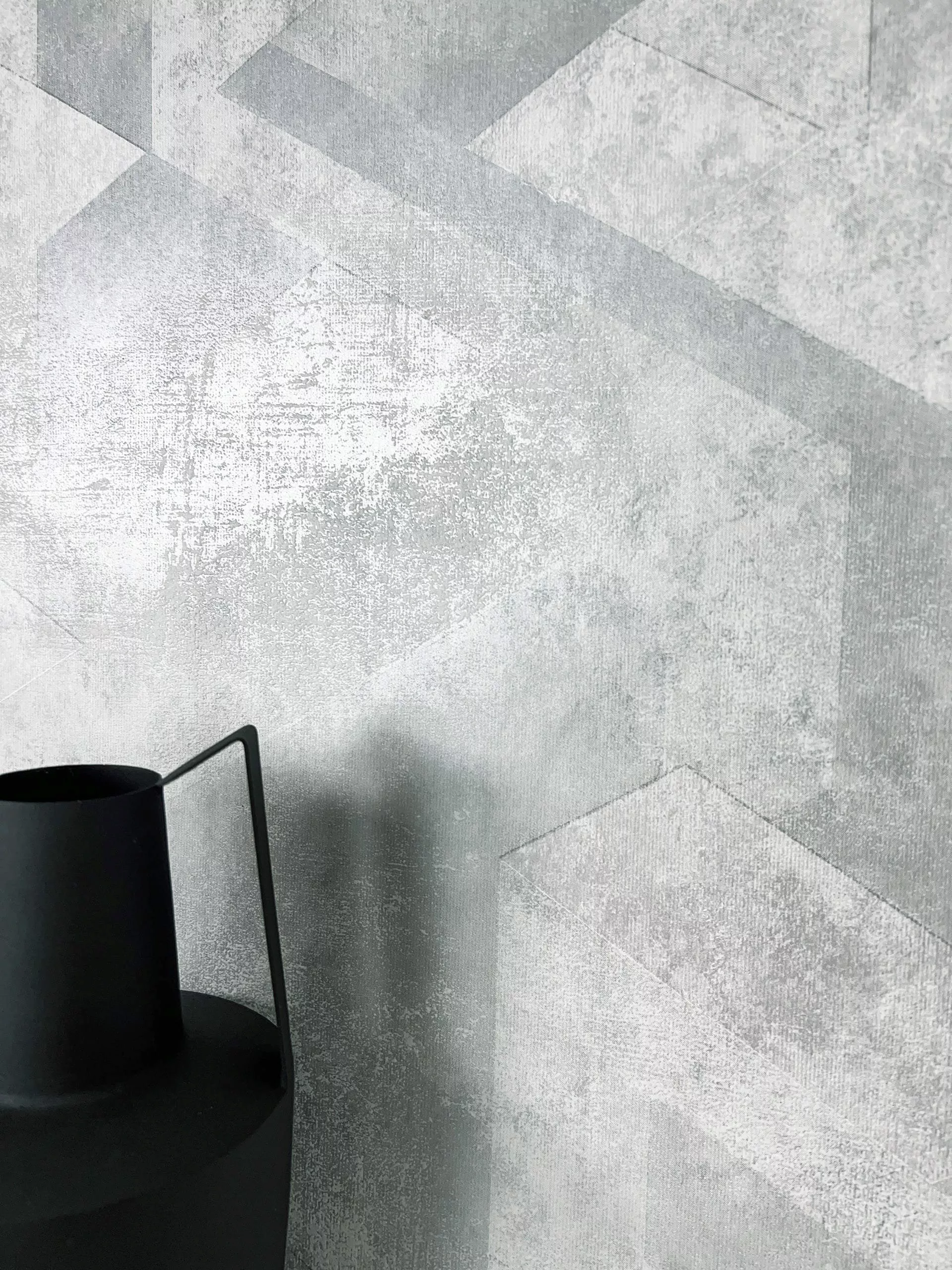 Newroom Vliestapete, Grau Tapete Modern Glänzend günstig online kaufen
