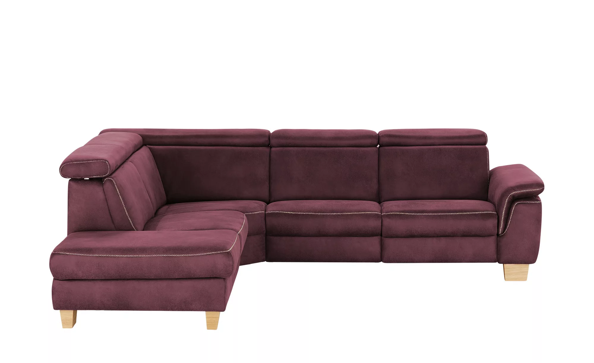 Mein Sofa bold Ecksofa  Beata - rot - 270 cm - 80 cm - 233 cm - Polstermöbe günstig online kaufen
