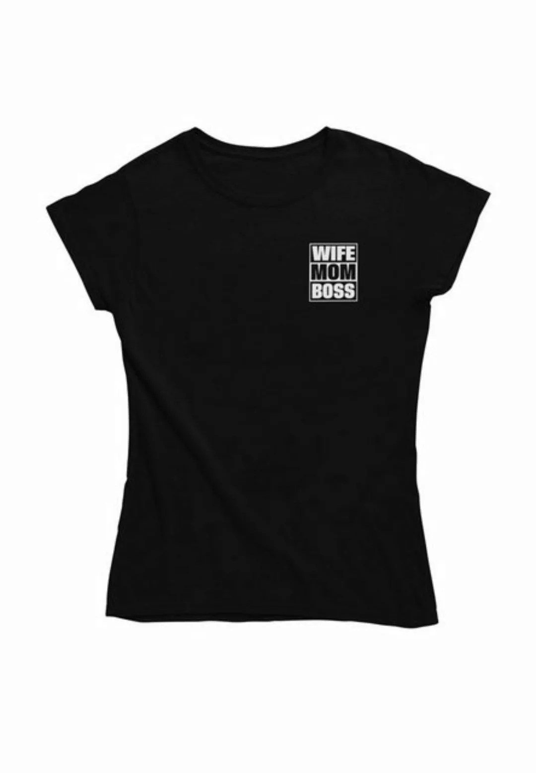 Novux T-Shirt Wife mom boss Damen Tshirt farbe Schwarz günstig online kaufen