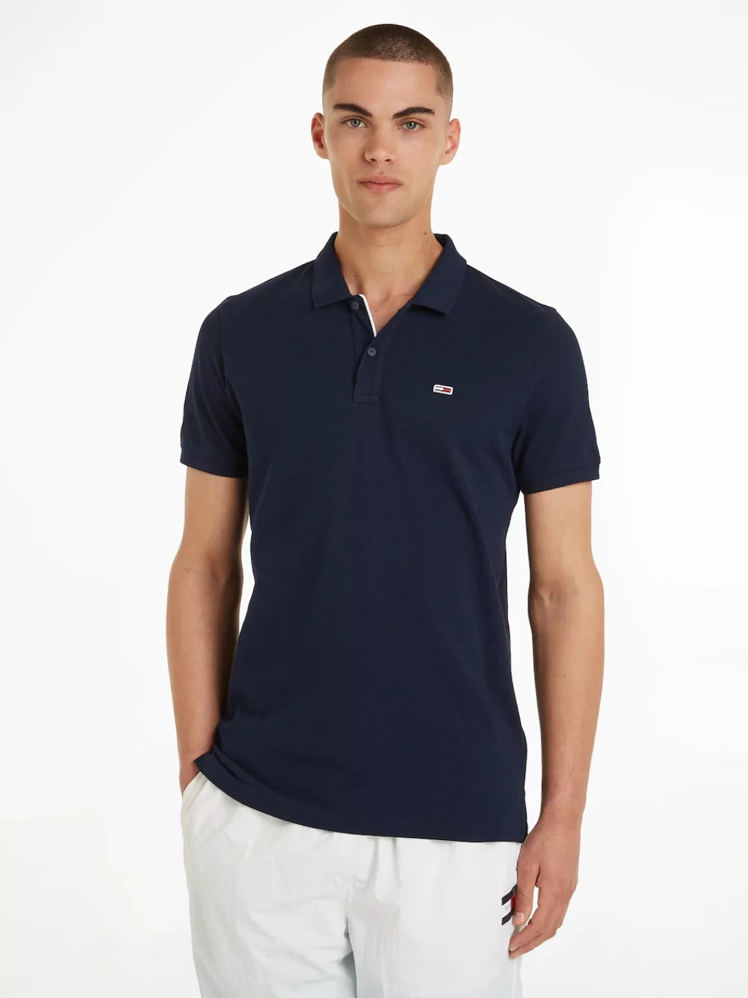 Tommy Jeans Plus Poloshirt TJM SLIM PLACKET POLO EXT Große Größen mit Logos günstig online kaufen