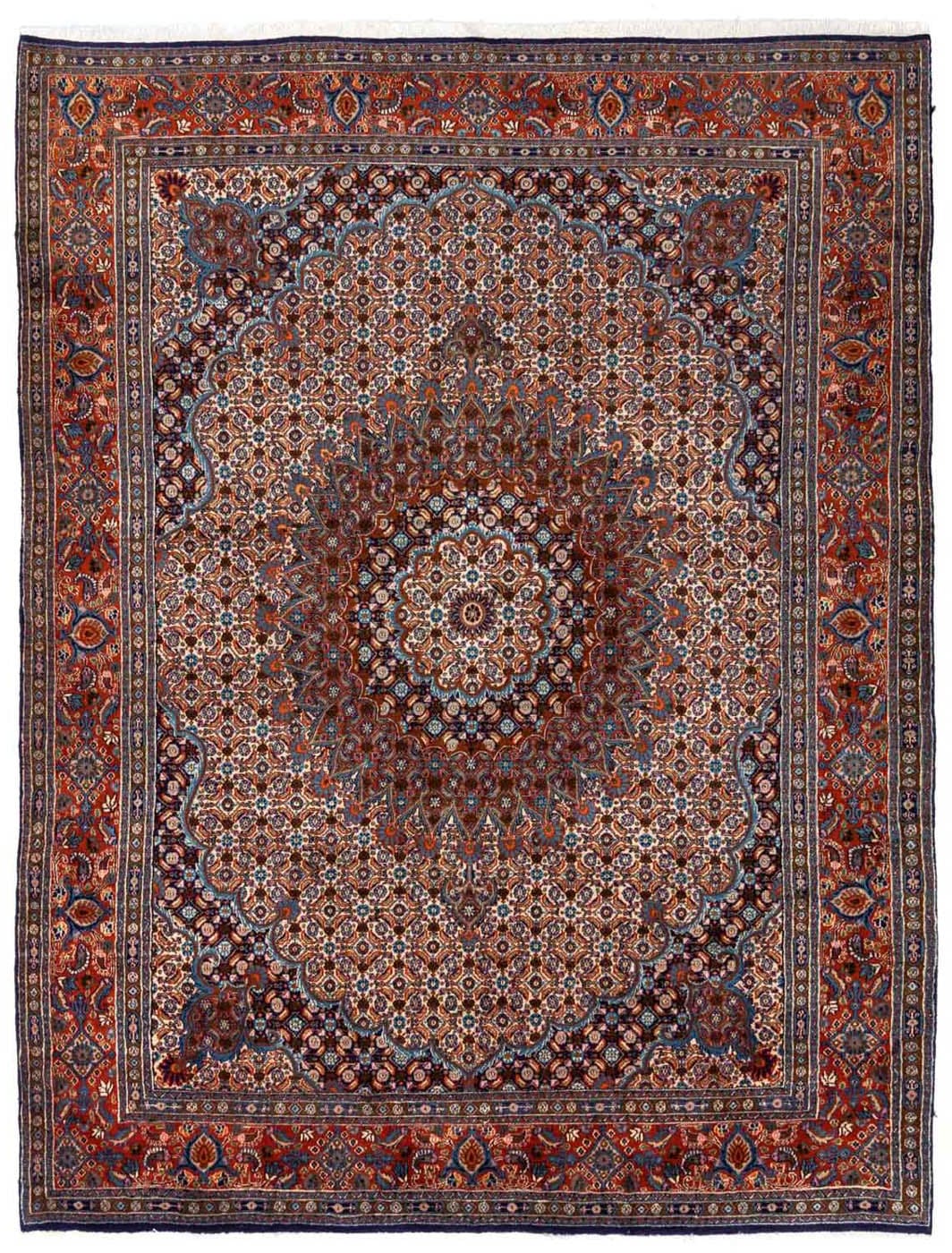 morgenland Wollteppich »Abadeh Medaillon Rosso scuro 162 x 110 cm«, rechtec günstig online kaufen