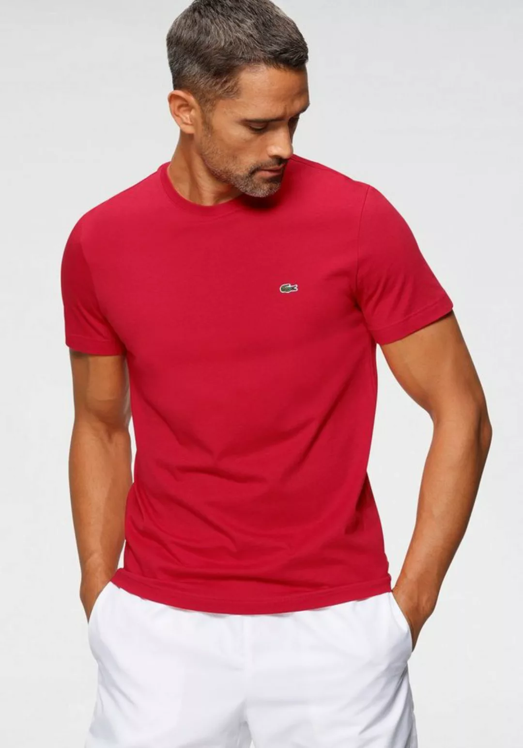 Lacoste T-Shirt (1-tlg) mit Rundhalsausschnitt günstig online kaufen