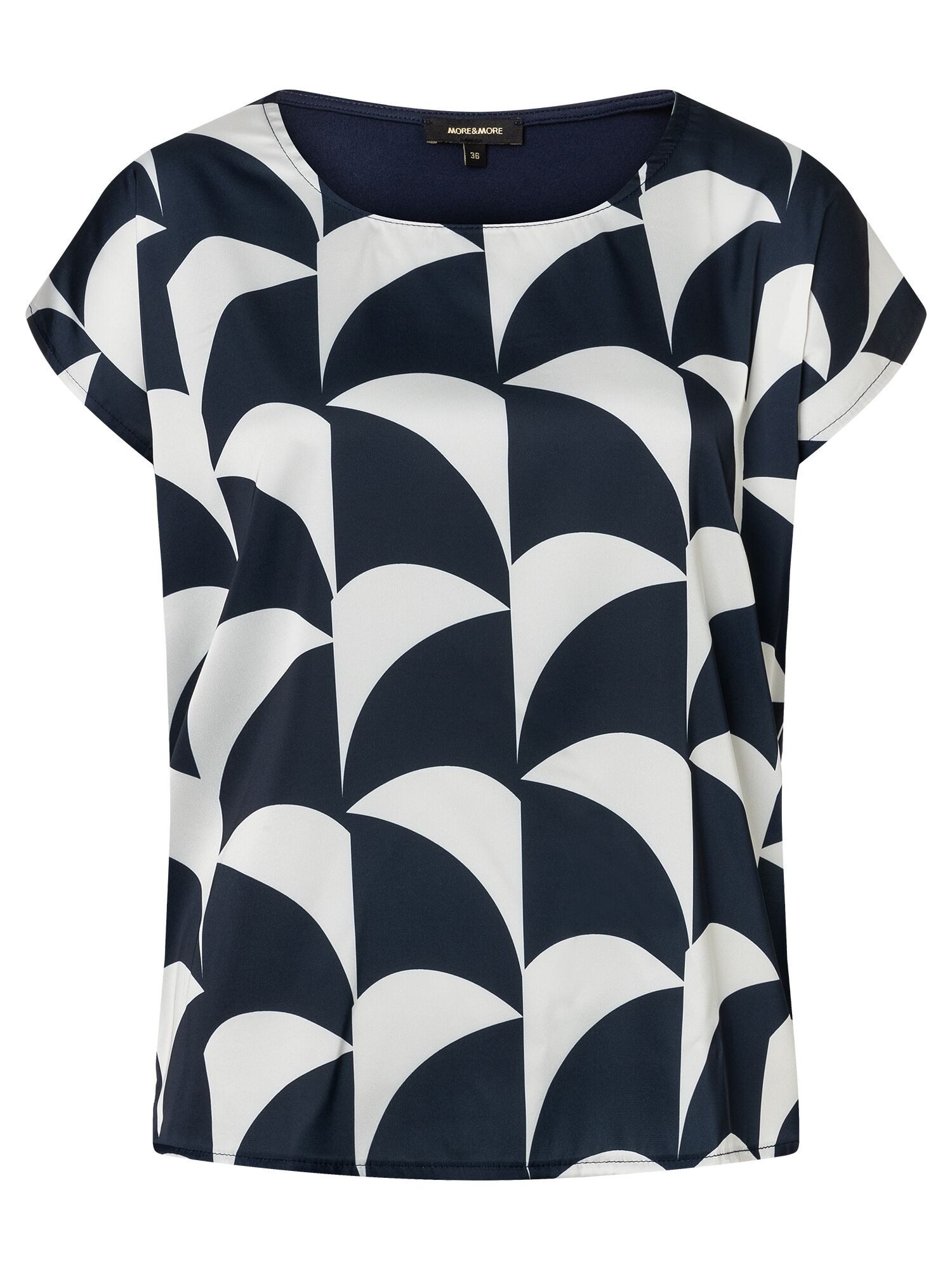 MORE&MORE Kurzarmshirt Blusenshirt günstig online kaufen