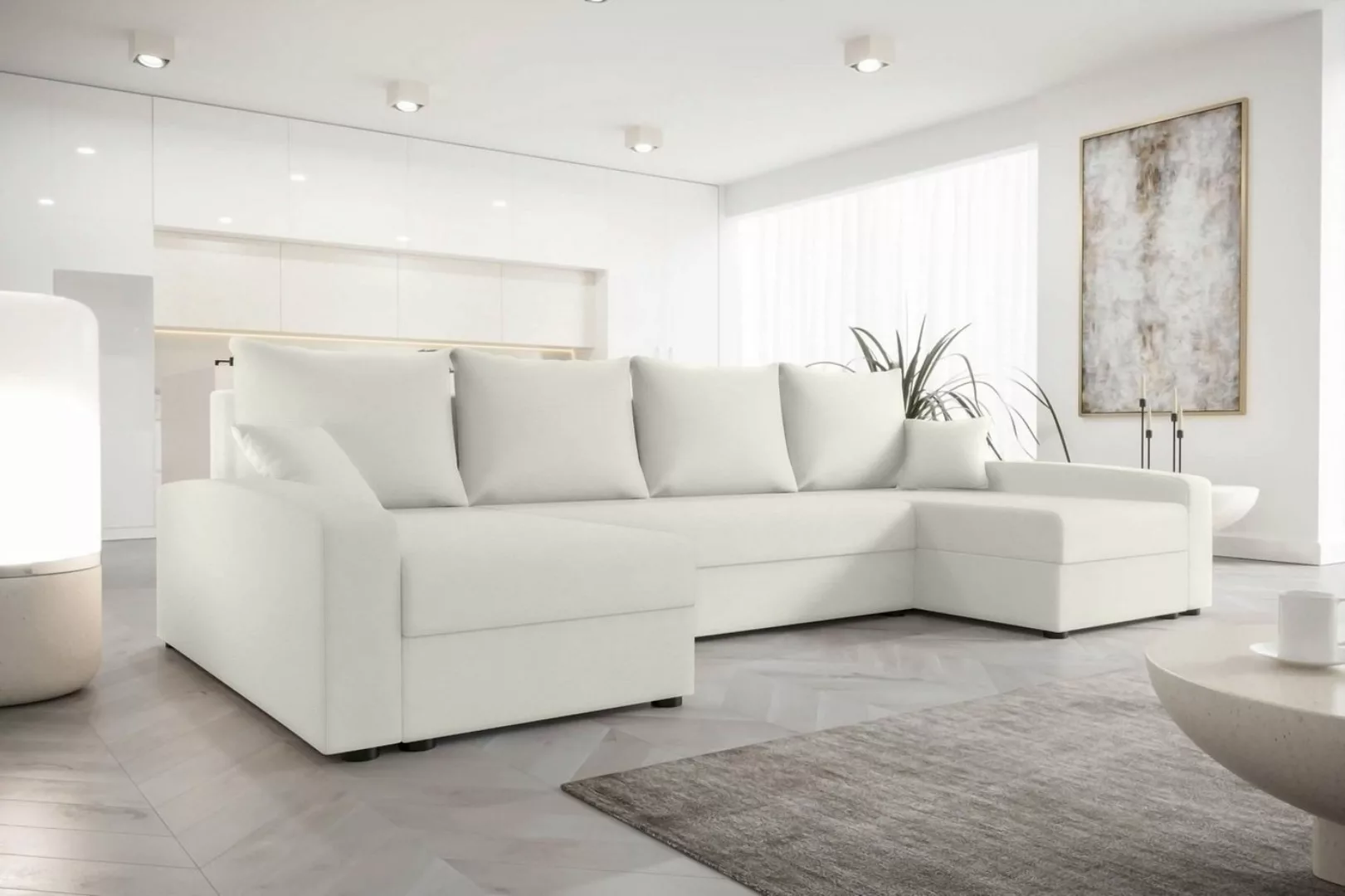 Stylefy Wohnlandschaft Addison, U-Form, Eckcouch, Sofa, Sitzkomfort, mit Be günstig online kaufen