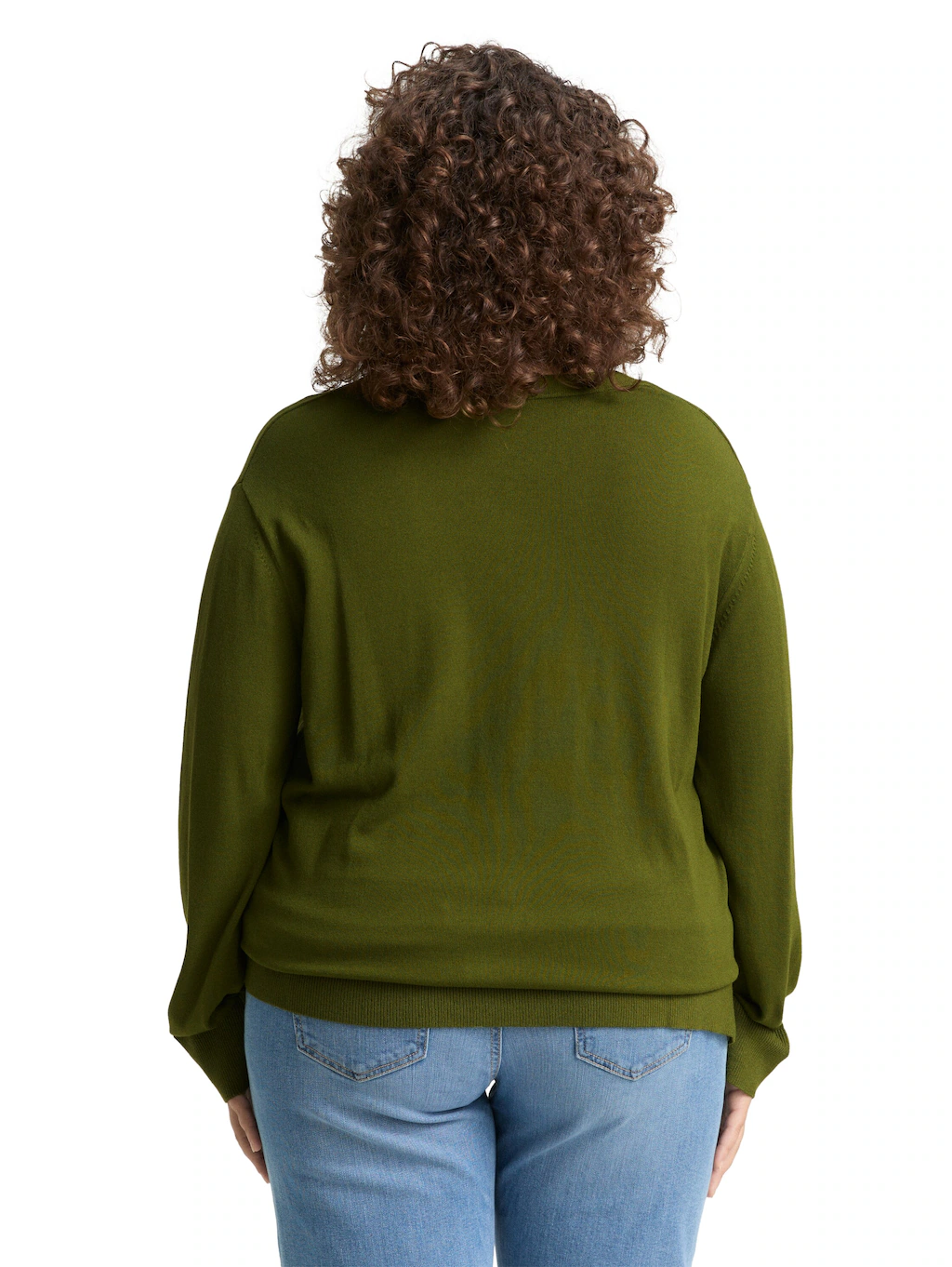 TOM TAILOR PLUS Strickpullover, mit Ziernaht günstig online kaufen