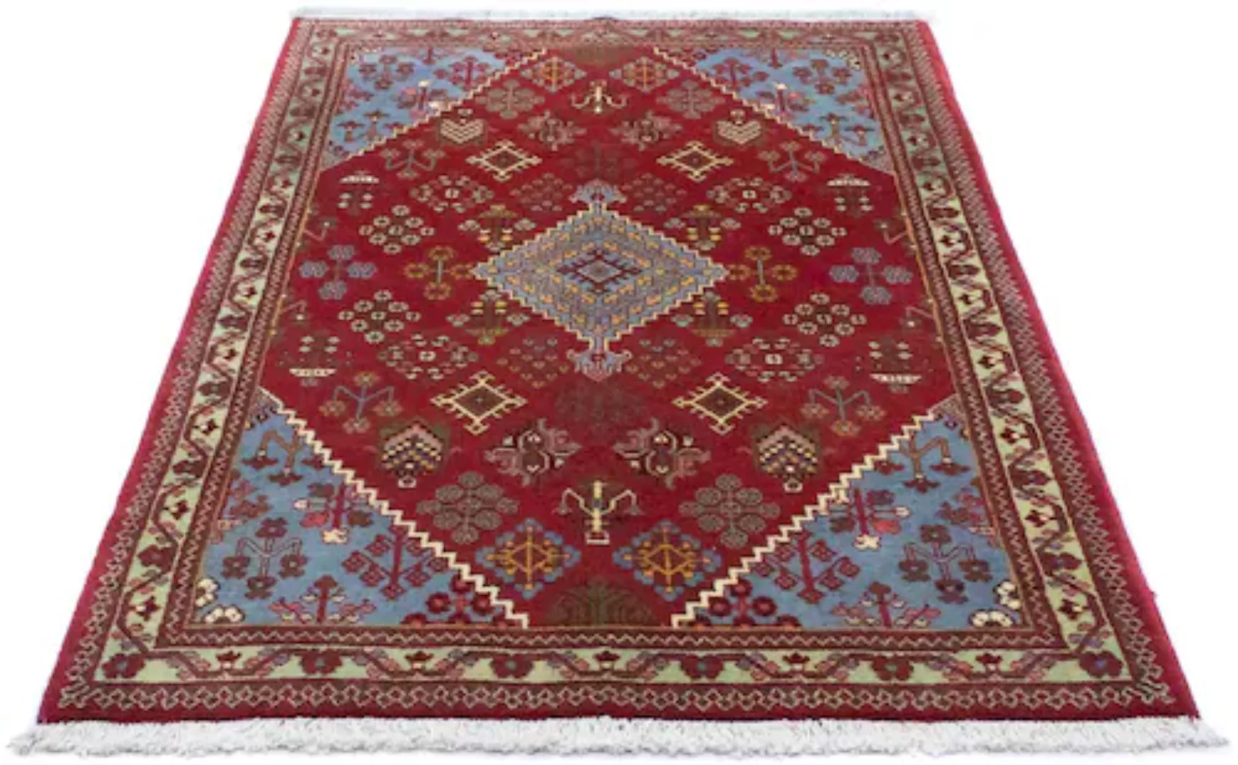 morgenland Wollteppich »Meymeh Teppich handgeknüpft rot«, rechteckig günstig online kaufen
