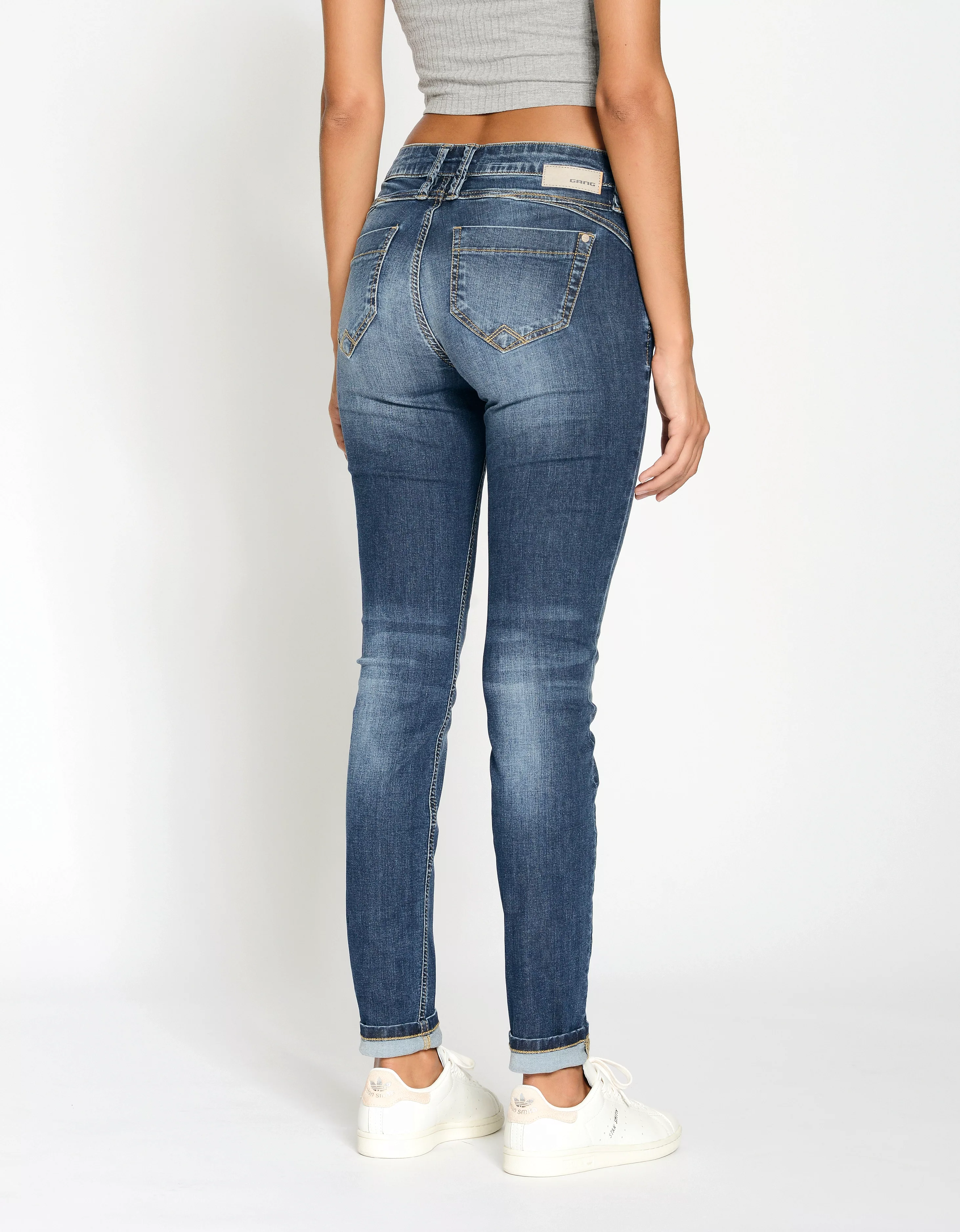 GANG Skinny-fit-Jeans 94NIKITA mit Zipper-Detail an der Coinpocket günstig online kaufen