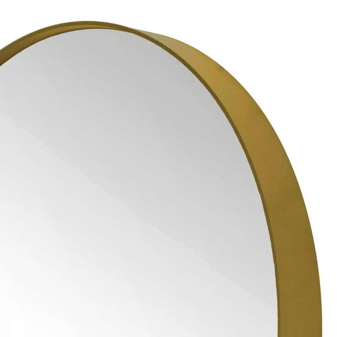 Garderoben Spiegel in Goldfarbebn Metall rund günstig online kaufen