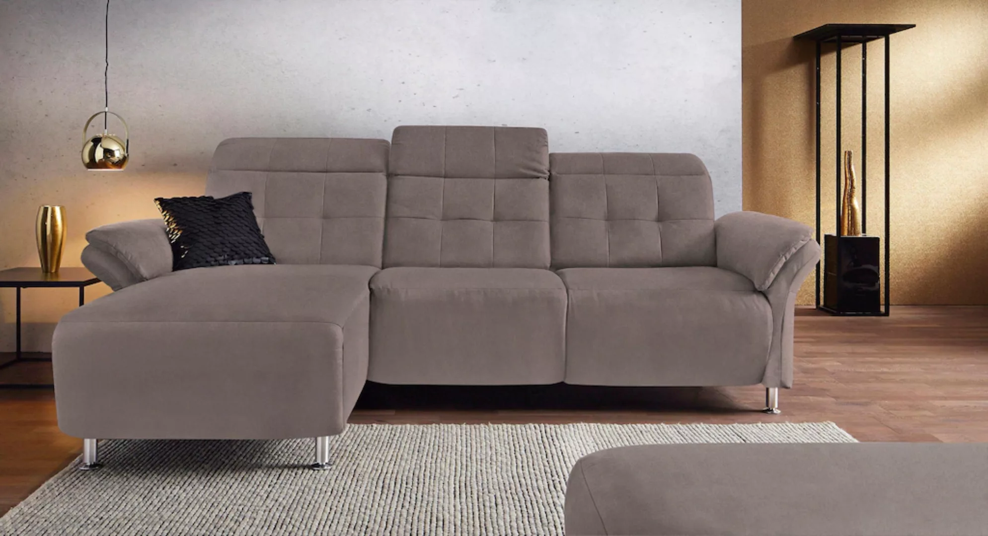 Places of Style Ecksofa Manhattan, 2 Sitze mit elektrischer Relaxfunktion, günstig online kaufen