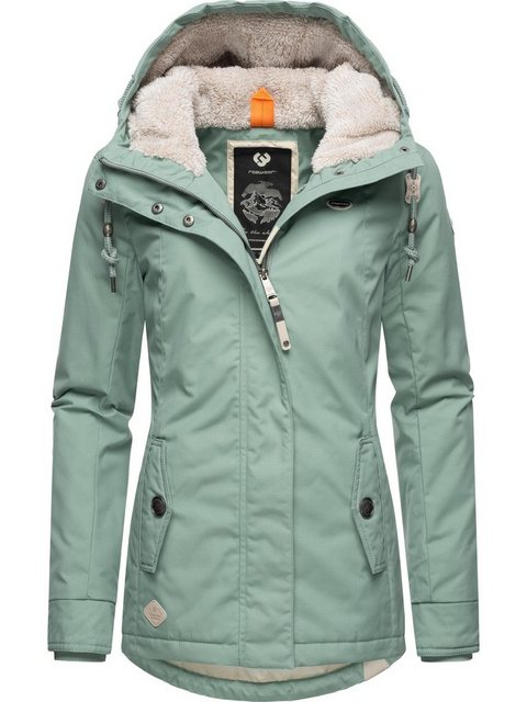 Ragwear Winterjacke Monade Damen Winterparka mit Kapuze und m. Fleece gefüt günstig online kaufen