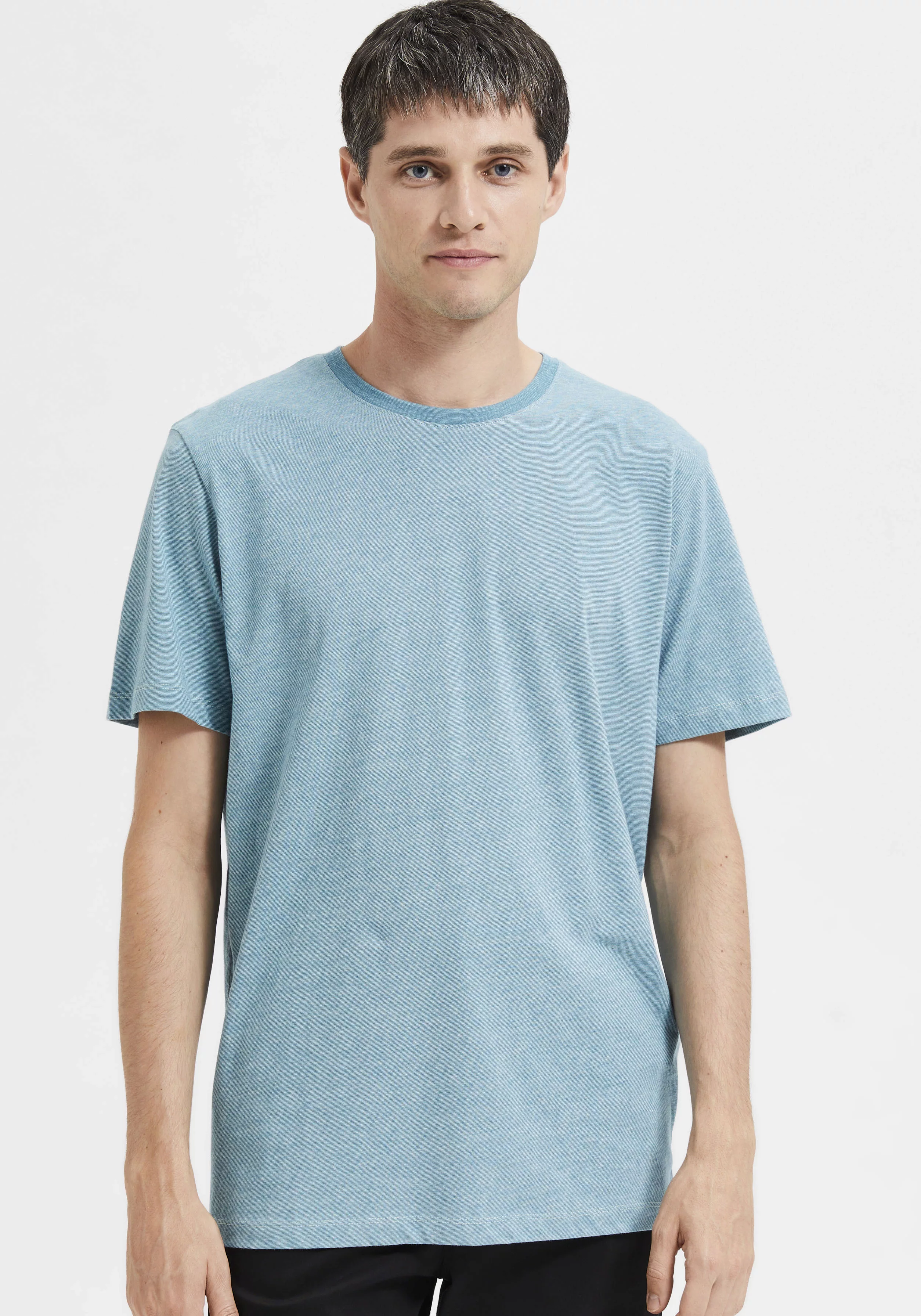 SELECTED HOMME Kurzarmshirt SLHASPEN MINI STR SS O-NECK TEE NOOS günstig online kaufen