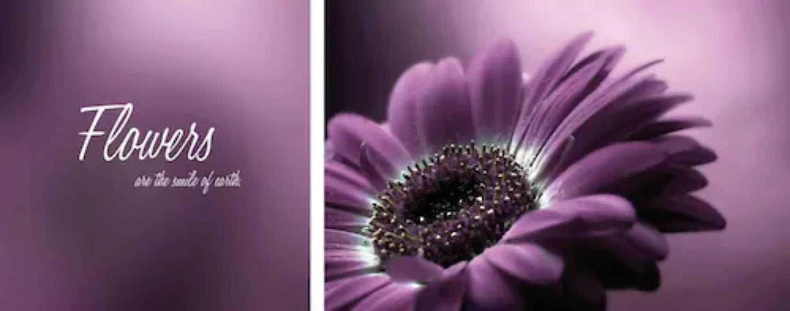 queence Leinwandbild "Flower", (Set), 2er-Set günstig online kaufen