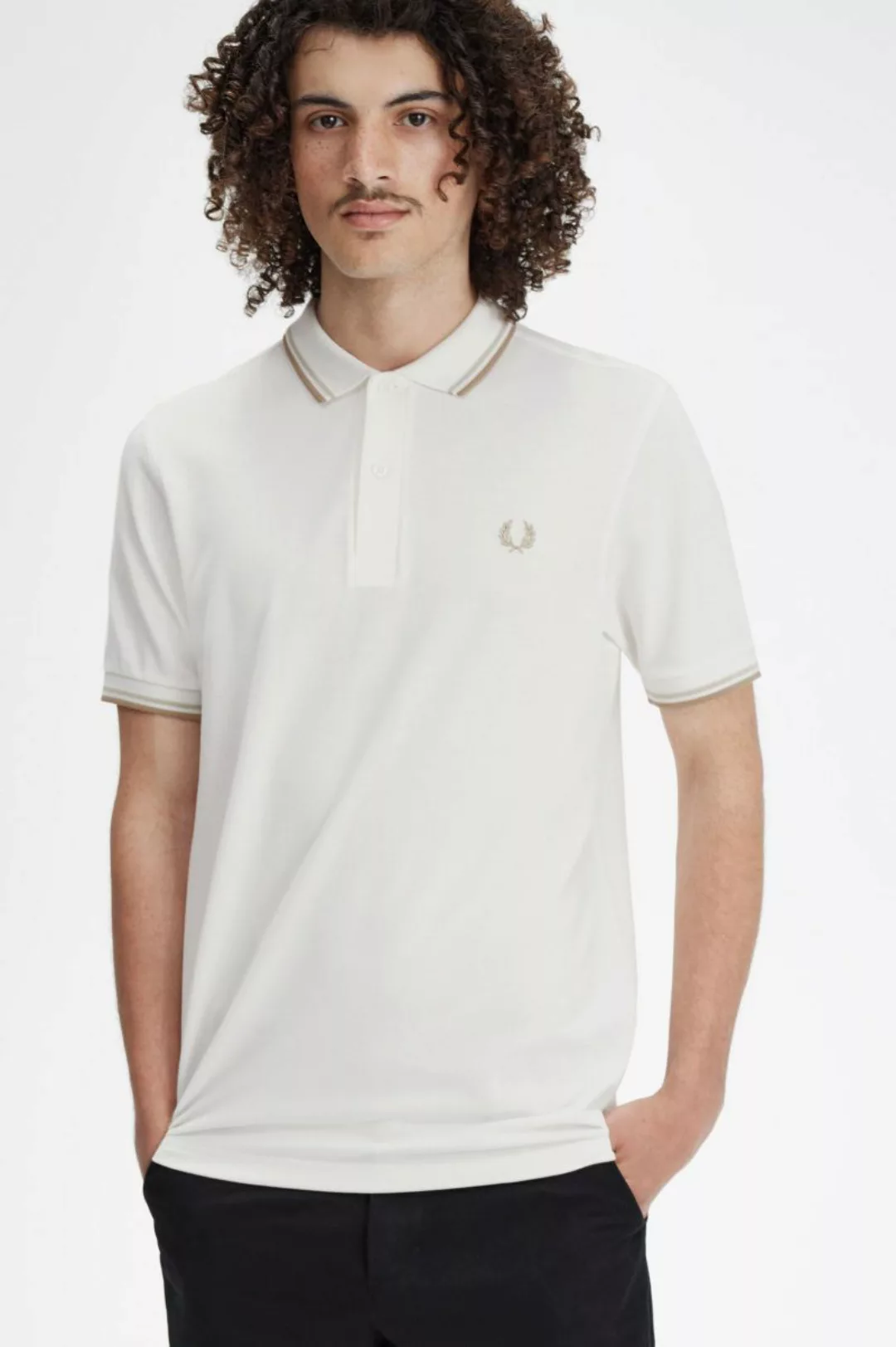 Fred Perry Poloshirt M3600 Off White U83 - Größe M günstig online kaufen