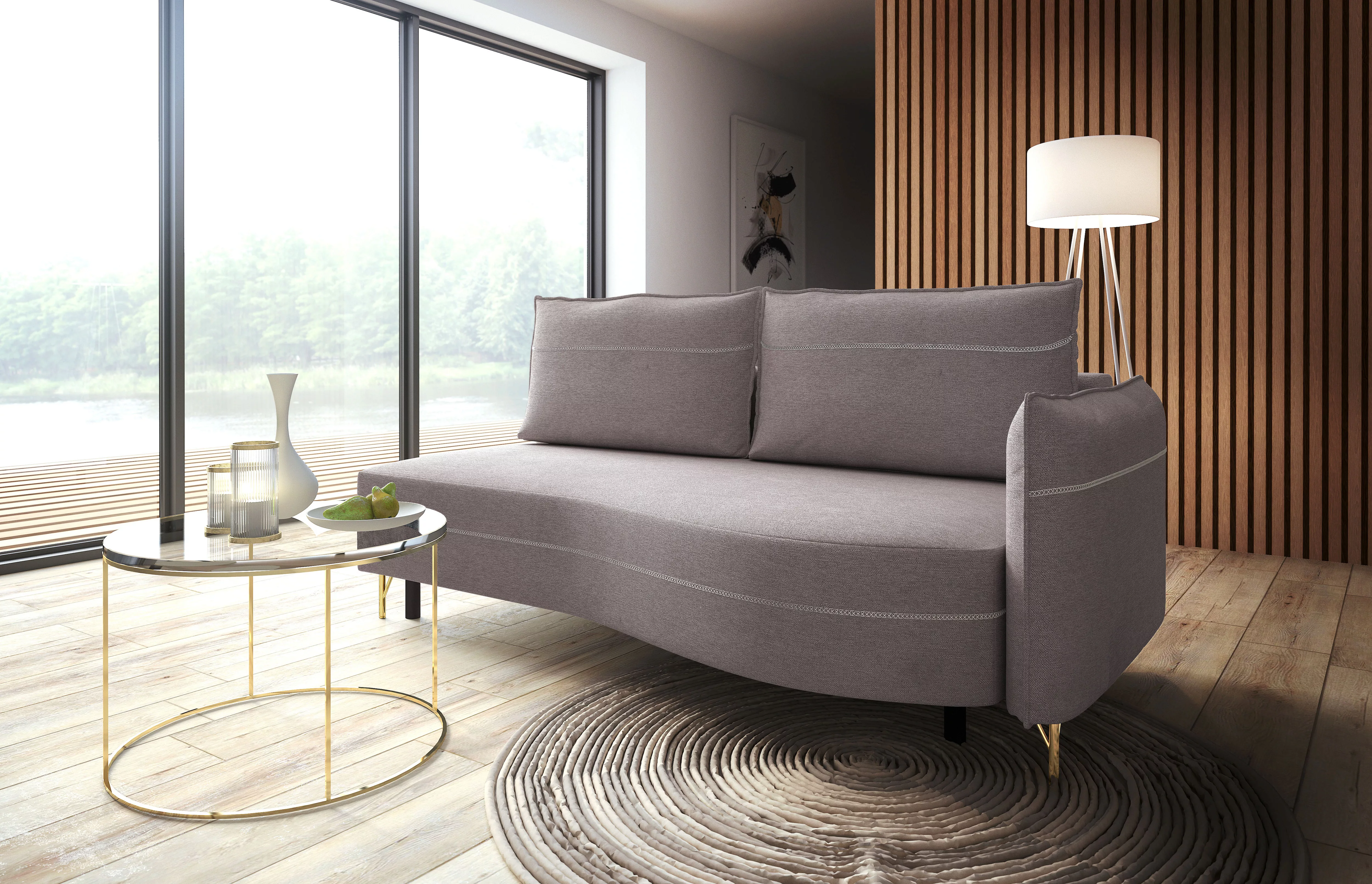 exxpo - sofa fashion Loungesofa mit toller Kontrastnaht, Solitärmöbel, bequ günstig online kaufen