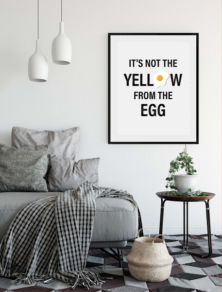 queence Bild »IT'S NOT THE YELLOW FROM THE EGG«, Schriftzug, (1 St.) günstig online kaufen