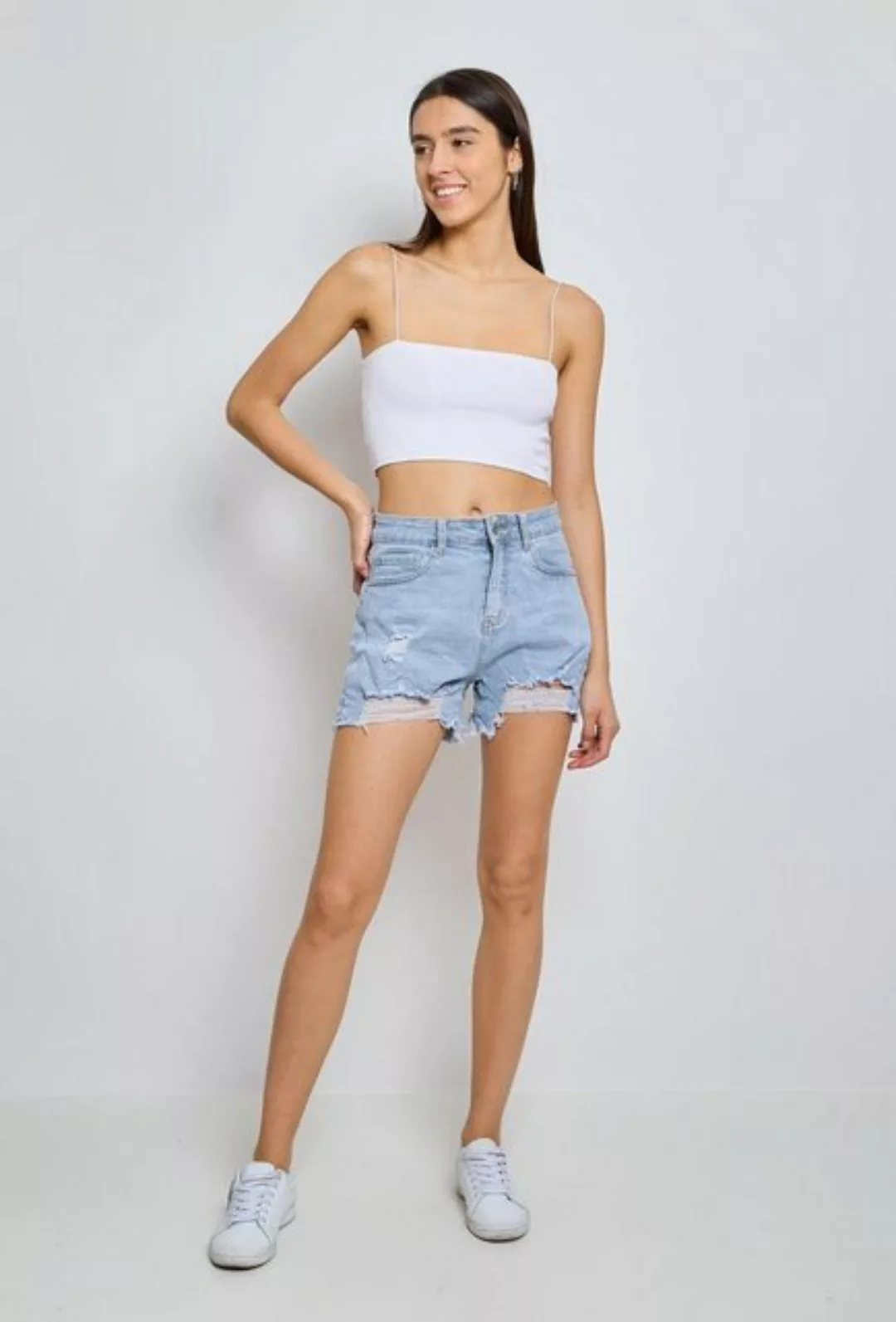 Elara Caprihose Elara Damen Shorts (1-tlg) günstig online kaufen