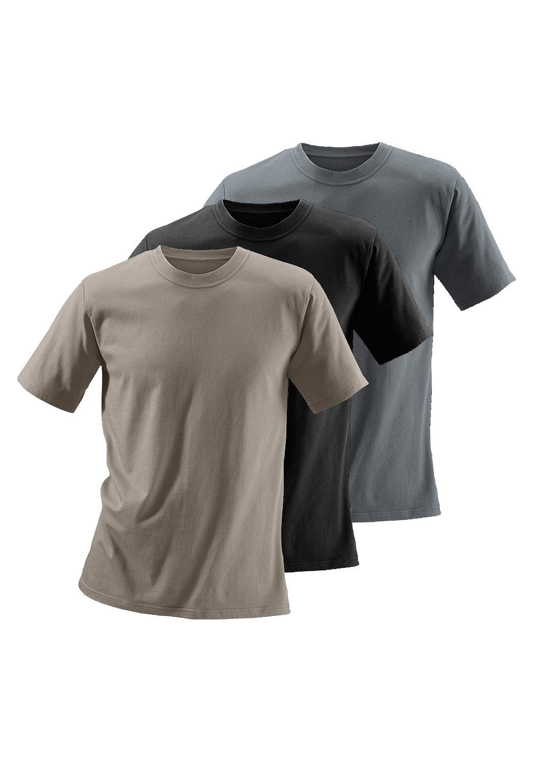 H.I.S T-Shirt (Packung, 3-tlg) aus Baumwolle perfekt als Unterziehshirt günstig online kaufen