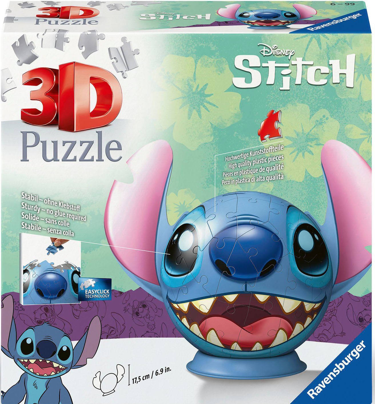 Ravensburger 3D-Puzzle Disney Stitch mit Ohren, günstig online kaufen