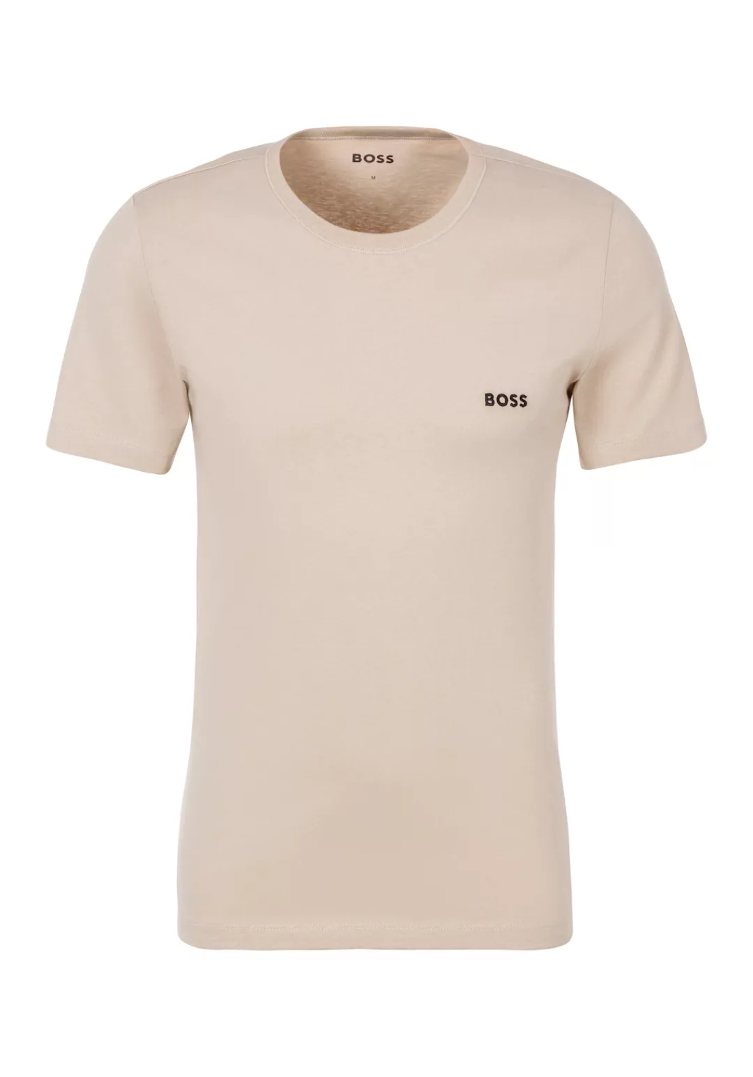 BOSS T-Shirt RN 3P mit BOSS Stickerei günstig online kaufen