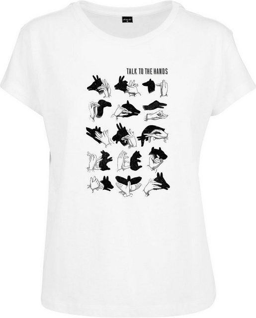 MisterTee T-Shirt MisterTee Damen Ladies Talk To The Hand Box Tee (1-tlg) günstig online kaufen
