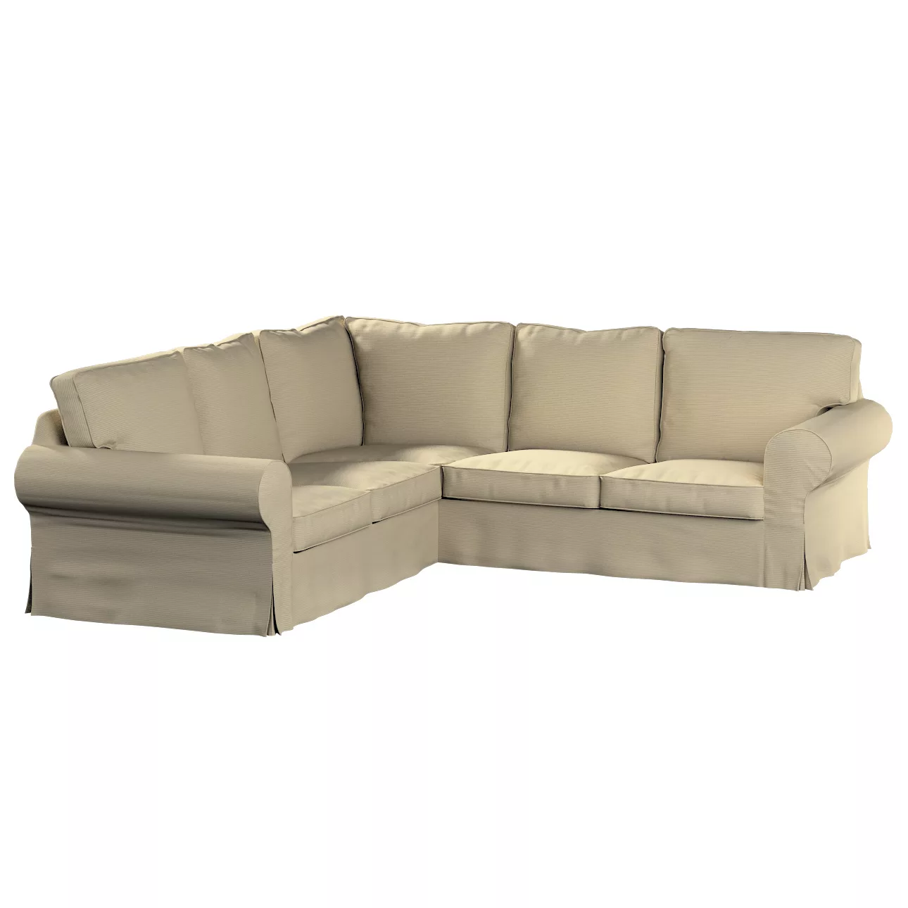 Bezug für Ektorp Ecksofa, beige, Sofahusse für Ektorp Ecksofa, Manchester ( günstig online kaufen