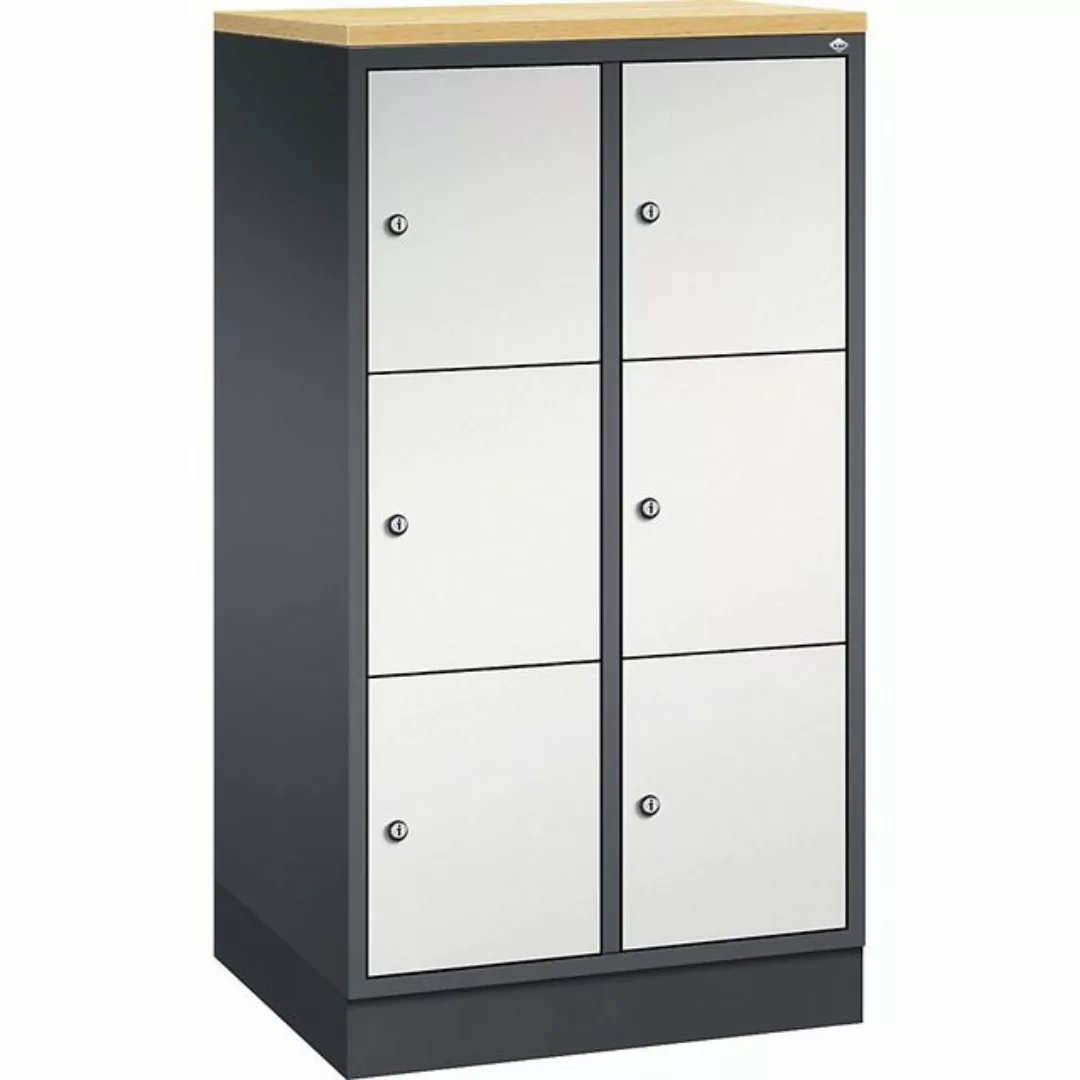 C+P Garderobenschrank Breite: 620 mm x Tiefe: 500 mm x Höhe: 1250 mm Korpus günstig online kaufen