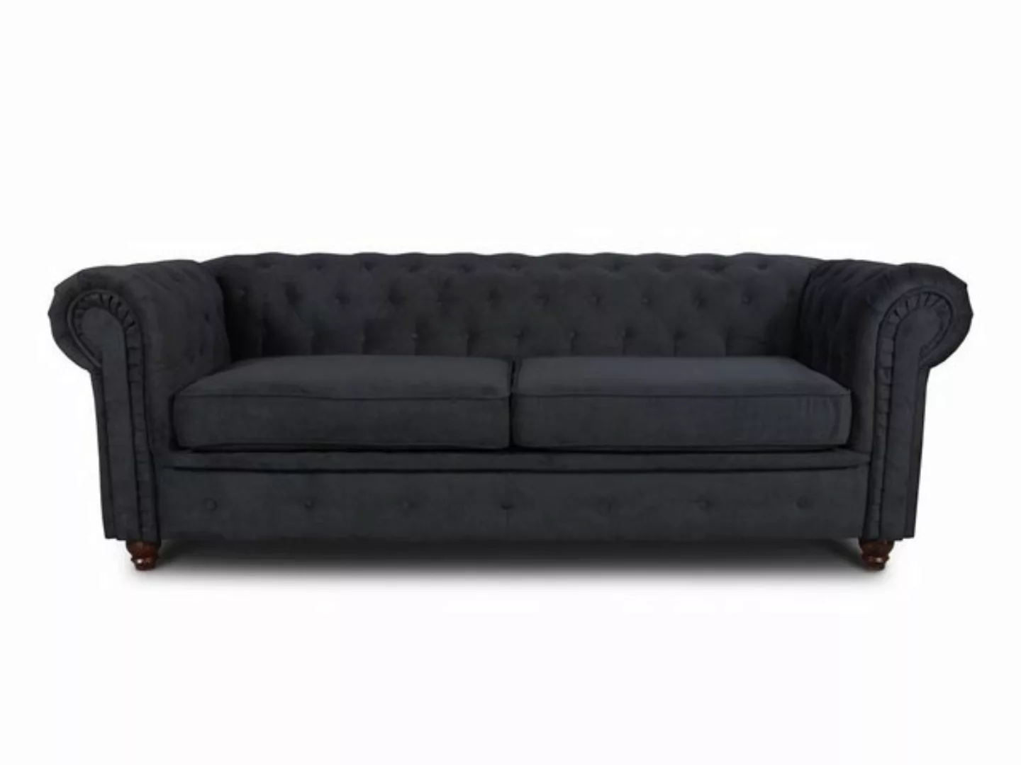 Sofnet Sofa Asti 3, Chesterfield Sofa 3-er, Sofagarnitur, Glamour Couch günstig online kaufen