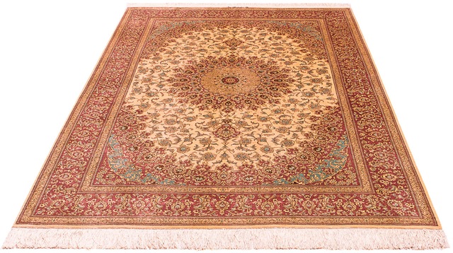 morgenland Orientteppich »Perser - Ghom - 198 x 134 cm - beige«, rechteckig günstig online kaufen