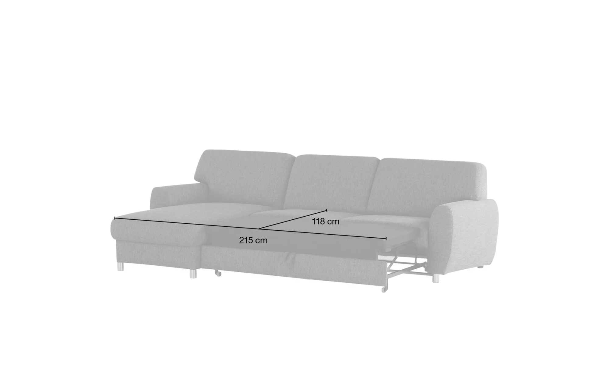 smart Ecksofa  Valencia ¦ braun ¦ Maße (cm): B: 263 H: 90 T: 173.0 Polsterm günstig online kaufen